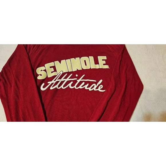 Florida State Seminoles SOFFE L/S Tee Womens Medium in Garnet Seminole Attitude - Picture 6 of 6